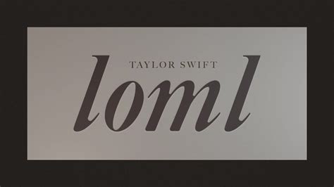 Loml lyrics taylor Swift